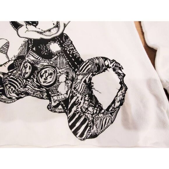 LAUREN MOSHI DISNEY COUTURE WHITE & BLACK SWEATSHIRT NWOT XS - Picture 5 of 11